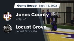 Recap: Jones County  vs. Locust Grove  2022