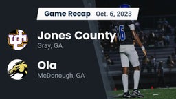 Recap: Jones County  vs. Ola  2023