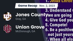 Recap: Jones County  vs. Union Grove  2023