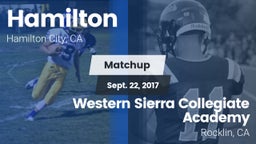 Matchup: Hamilton vs. Western Sierra Collegiate Academy 2017