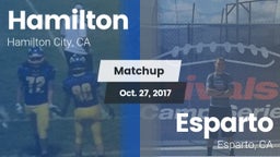 Matchup: Hamilton vs. Esparto  2017