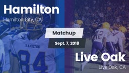 Matchup: Hamilton vs. Live Oak  2018