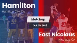 Matchup: Hamilton vs. East Nicolaus  2018