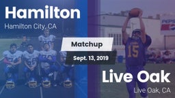Matchup: Hamilton vs. Live Oak  2019