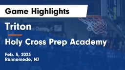 Triton  vs Holy Cross Prep Academy Game Highlights - Feb. 5, 2023