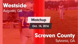 Matchup: Westside vs. Screven County  2016