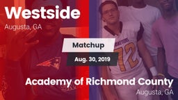 Matchup: Westside vs. Academy of Richmond County  2019