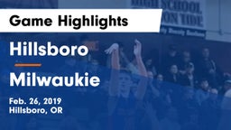 Hillsboro  vs Milwaukie  Game Highlights - Feb. 26, 2019