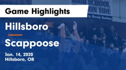 Hillsboro  vs Scappoose  Game Highlights - Jan. 14, 2020