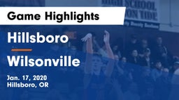 Hillsboro  vs Wilsonville  Game Highlights - Jan. 17, 2020
