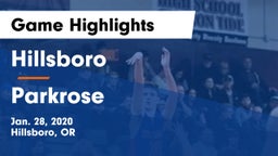 Hillsboro  vs Parkrose  Game Highlights - Jan. 28, 2020