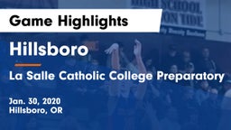 Hillsboro  vs La Salle Catholic College Preparatory Game Highlights - Jan. 30, 2020