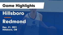 Hillsboro  vs Redmond  Game Highlights - Dec. 21, 2021