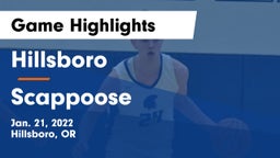 Hillsboro  vs Scappoose  Game Highlights - Jan. 21, 2022
