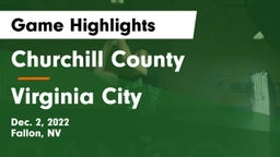 Churchill County  vs Virginia City Game Highlights - Dec. 2, 2022