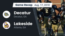 Recap: Decatur  vs. Lakeside  2018