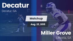 Matchup: Decatur vs. Miller Grove  2018