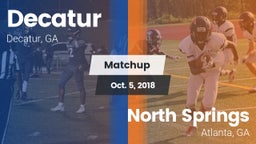 Matchup: Decatur vs. North Springs  2018