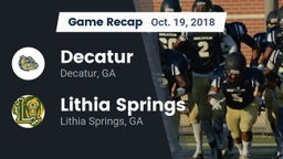 Recap: Decatur  vs. Lithia Springs  2018