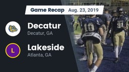 Recap: Decatur  vs. Lakeside  2019