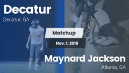 Matchup: Decatur vs. Maynard Jackson  2019
