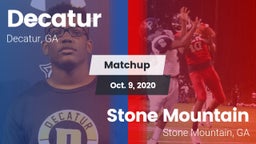 Matchup: Decatur vs. Stone Mountain   2020