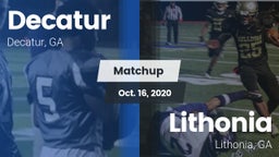 Matchup: Decatur vs. Lithonia  2020