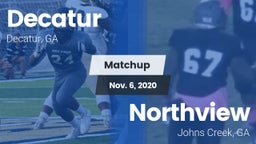 Matchup: Decatur vs. Northview  2020