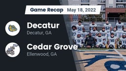 Recap: Decatur  vs. Cedar Grove  2022