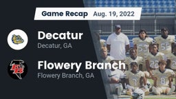 Recap: Decatur  vs. Flowery Branch  2022