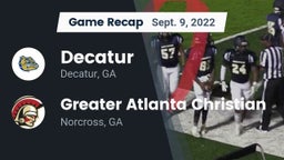 Recap: Decatur  vs. Greater Atlanta Christian  2022
