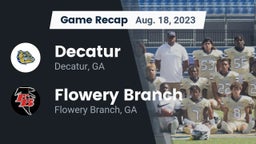 Recap: Decatur  vs. Flowery Branch  2023