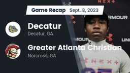 Recap: Decatur  vs. Greater Atlanta Christian  2023