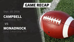 Recap: Campbell  vs. Monadnock  2016