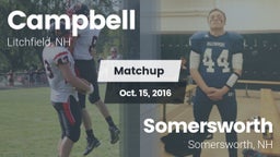 Matchup: Campbell vs. Somersworth  2016