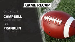 Recap: Campbell  vs. Franklin  2016
