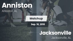 Matchup: Anniston vs. Jacksonville  2016