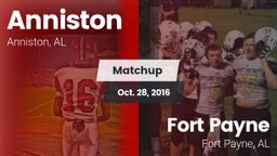 Matchup: Anniston vs. Fort Payne  2016