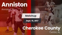 Matchup: Anniston vs. Cherokee County  2017