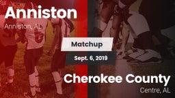 Matchup: Anniston vs. Cherokee County  2019