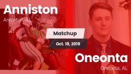 Matchup: Anniston vs. Oneonta  2019