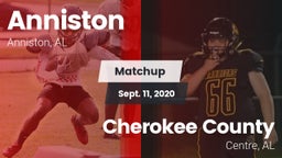 Matchup: Anniston vs. Cherokee County  2020