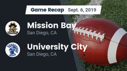 Recap: Mission Bay  vs. University City  2019