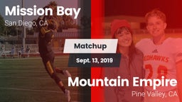 Matchup: Mission Bay vs. Mountain Empire  2019