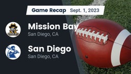 Recap: Mission Bay  vs. San Diego  2023