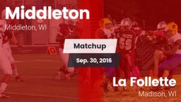 Matchup: Middleton vs. La Follette  2016