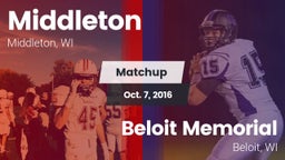Matchup: Middleton vs. Beloit Memorial  2016
