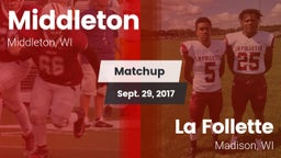 Matchup: Middleton vs. La Follette  2017