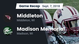 Recap: Middleton  vs. Madison Memorial  2018