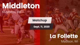 Matchup: Middleton vs. La Follette  2020